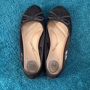 🌸cute black flats!